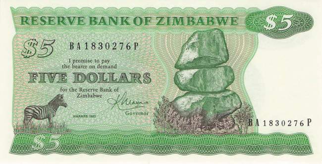 5 Dollar 1983